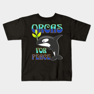 Orcas for Peace Kids T-Shirt